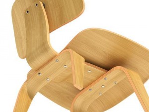 eames dcw dining chair wood Modèle 3D