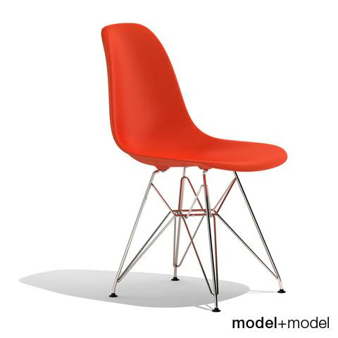 eames plastic side chair dsr 3D Model .c4d .max .obj .3ds .fbx .stl .blend 
