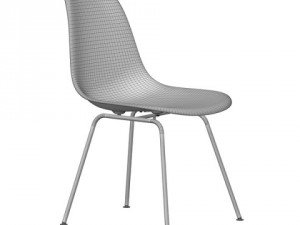 eames plastic side chair dsx Modelo 3D