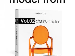 eames пластикове бокове крісло dsx 3D Модель