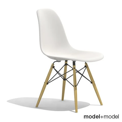 イームズ プラスチックサイドチェア dsw 3Dモデル .c4d .max .obj .3ds .fbx .stl .blend 