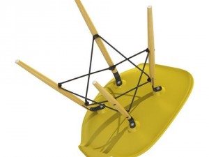 eames plastic side chair dsw Modèle 3D
