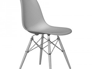 eames plastic side chair dsw Modèle 3D