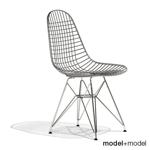 silla eames wire dkr Modelo 3D .c4d .max .obj .3ds .fbx .stl .blend 