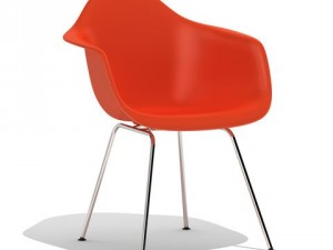 eames plastic armchair dax Model 3D