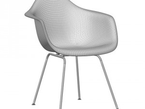eames plastic armchair dax Model 3D