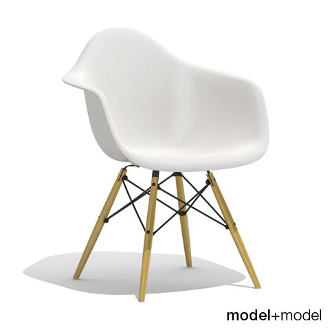 eames plastic armchair daw 3D Model .c4d .max .obj .3ds .fbx .stl .blend 