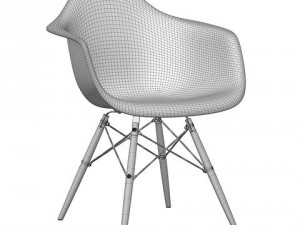 eames plastic armchair daw 3D Model