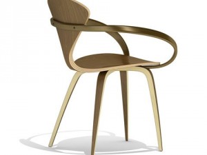 cherner wood base chair 3D Модель