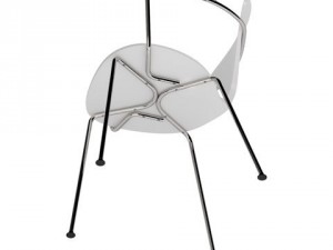 cherner metal base chair Modelo 3D