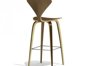 cherner wood base stool 3D Model