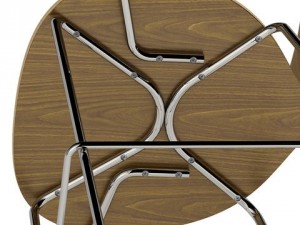 cherner metal base stool 3D Model