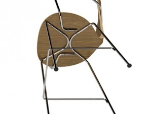 cherner metal base stool 3D Model