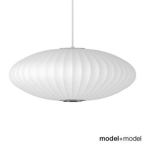 george nelson saucer suspension lamp 3D 模型 .c4d .max .obj .3ds .fbx .stl .blend 