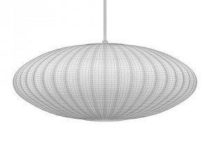 george nelson saucer suspension lamp 3D 模型