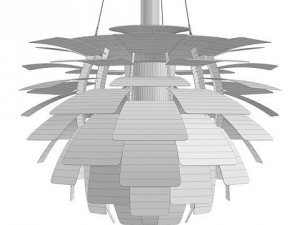 louis poulsen ph artichoke suspension lamp Model 3D