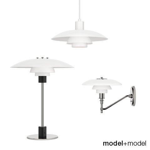 louis poulsen ph 43 lamps 3D Model .c4d .max .obj .3ds .fbx .stl .blend 