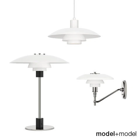 louis poulsen ph 43 lamps 3D Model .c4d .max .obj .3ds .fbx .stl .blend 