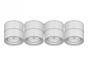 delta light link spotlights collection 3D Model