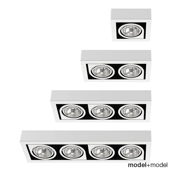 vibia corner spotlights collection 3D Model .c4d .max .obj .3ds .fbx .stl .blend 