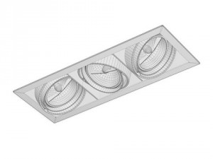 delta light grid in spotlights collection 3D Model