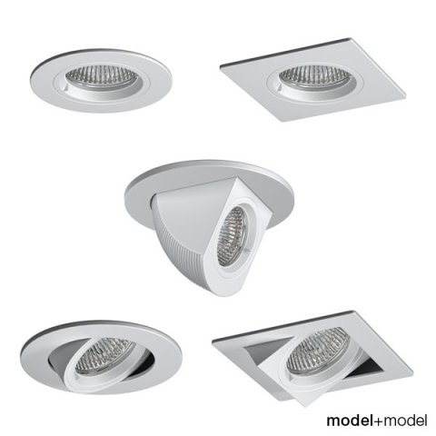 artemide architectural toplite recessed spotlights collection Modelo 3D .c4d .max .obj .3ds .fbx .stl .blend 