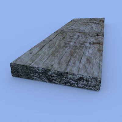 drewniana deska Model 3D .c4d .max .obj .3ds .fbx .stl .blend 