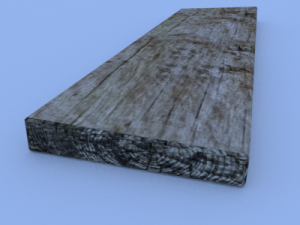 wooden plank Modelo 3D