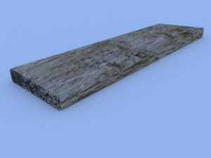wooden plank 3Dモデル