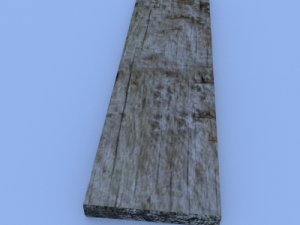 wooden plank 3Dモデル