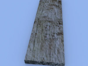 drewniana deska Model 3D