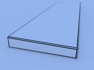 drewniana deska Model 3D