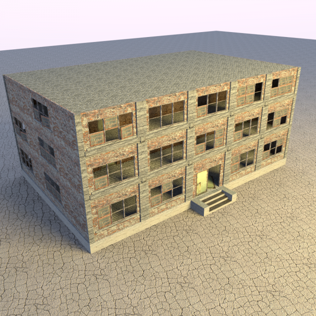 office building 3Dモデル .c4d .max .obj .3ds .fbx .stl .blend 