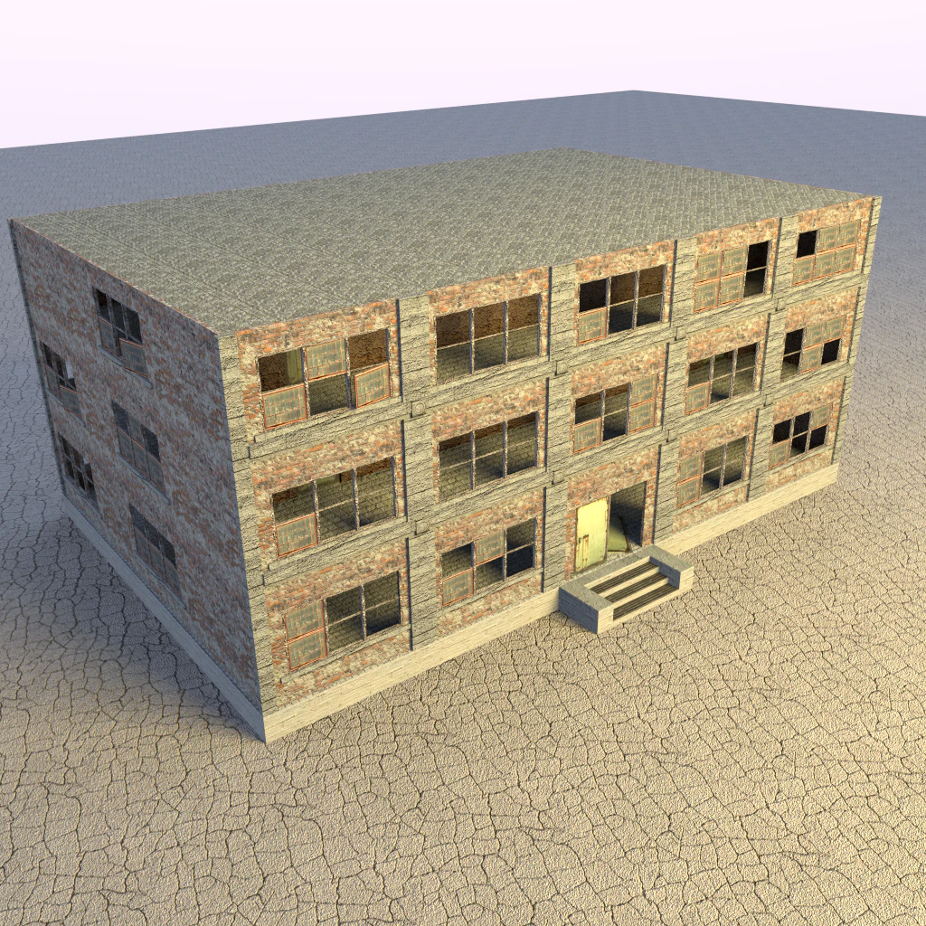 pr&eacute;dio de escrit&oacute;rios Modelo 3D .c4d .max .obj .3ds .fbx .stl .blend 
