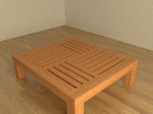 wooden table Modelo 3D