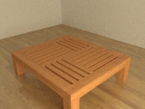 wooden table 3D Model
