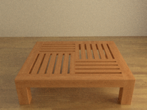 wooden table 3D Model
