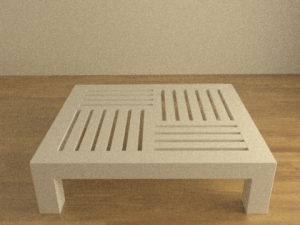 wooden table 3D Model