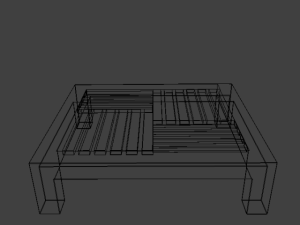 wooden table 3D Model
