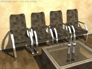 sala de espera Modelo 3D