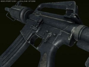 m4a1 rifle 3D Model