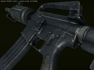 senapan m4a1 Model 3D
