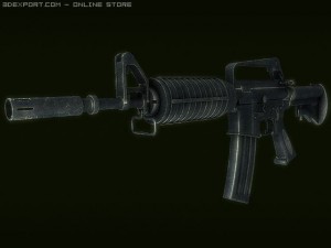 m4a1 rifle 3Dモデル