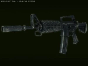 m4a1 rifle 3D Model