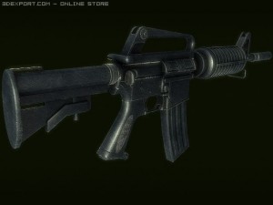 m4a1 rifle 3Dモデル