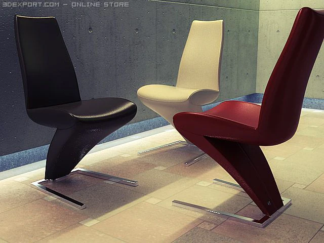 rolf benz 7800 chair 3D Model .c4d .max .obj .3ds .fbx .stl .blend