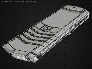 vertu signature s steel 3D Model