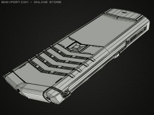 vertu signature s gold Model 3D