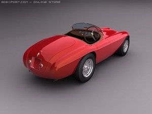 1948 ferrari 166 mm barchetta 3D Model
