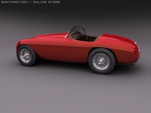 1948 ferrari 166 mm barchetta 3D Model